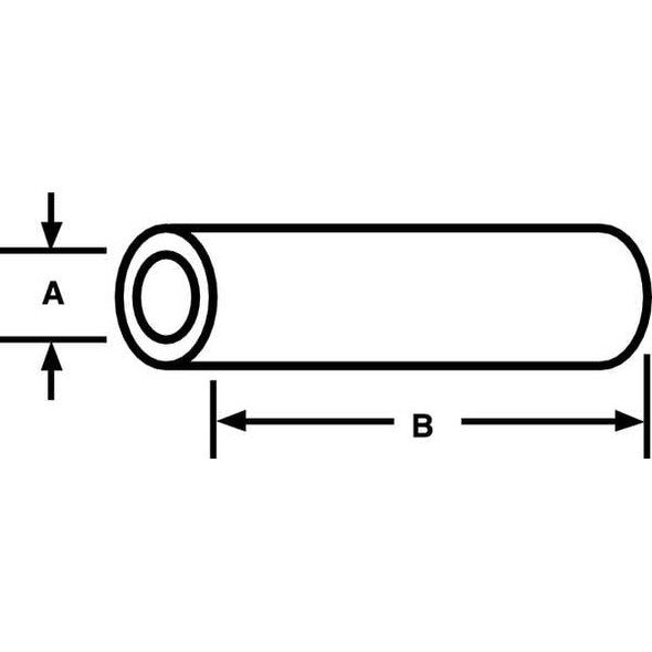 Adhesive Lined Heat Shrink Tube, Heavy Wall, 3:1 I.D. Shrink Ratio, 0.35 in I.D. Before Shrinking