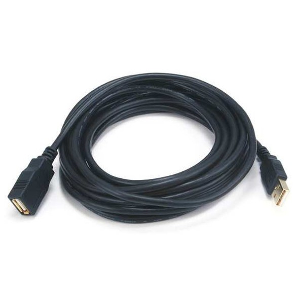 Monoprice Extension USB Cable,Black,15ft L 5435 Monoprice Extension USB Cable,Black,15ft L 5435