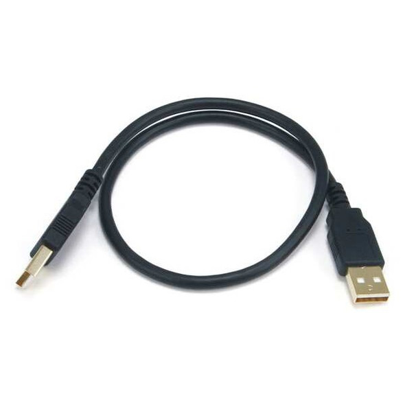 Monoprice Standard USB Cable,Black,18in L 5441