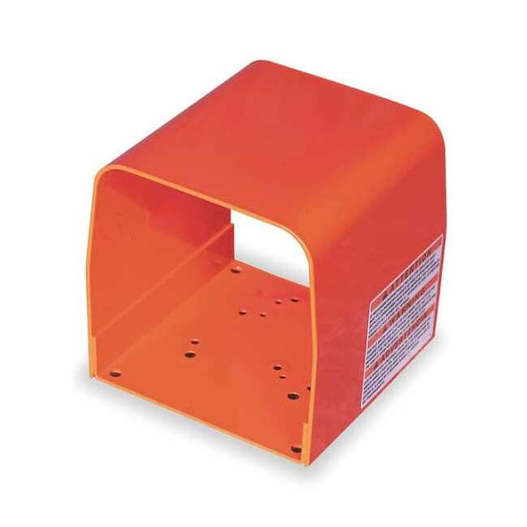 Linemaster Foot Switch Guard, Steel, Orange 522-F28