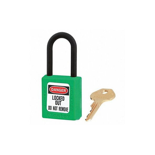 Master Lock Lockout Padlock,KA,Green,1-3/4"H,PK12 406KAS12GRN