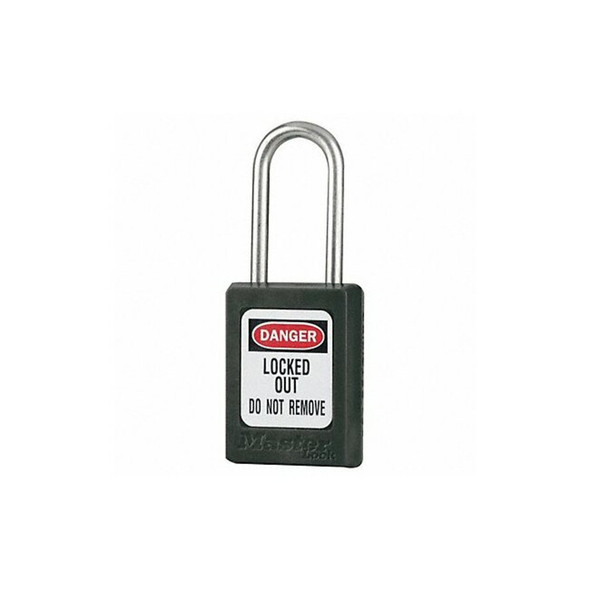 Master Lock Lockout Padlock,KA,Black,1-7/8"H,PK3 S31KAS3BLK