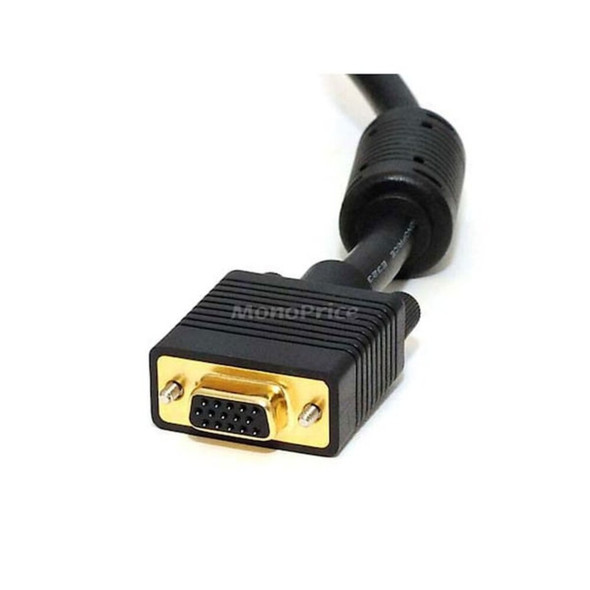 Monoprice ComputerVideoCableExtension,Black,3ft L 2897