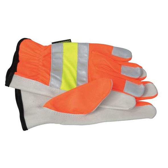 Mcr Safety Leather Drivers Gloves, Shirred Slip-On Cuff, Keystone Thumb, White, S, 1 PR 36111S
