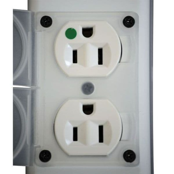 Tripp Lite Outlet Strip, Surge, Hospital Grade, 4 5-15R-HG, 5-15P-HG, 15 ft., White SPS415HGULTRA