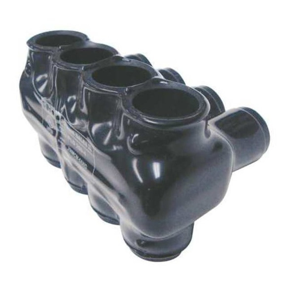 Polaris MultitapConnector,Alum,Blk,Hex,4Port IPLD250-4B