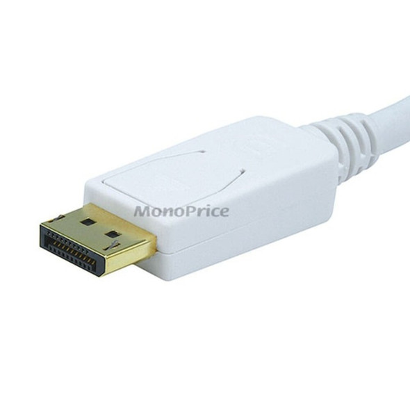 Monoprice CPU Cord,  Displayport-VGA, 10ft, White 6020