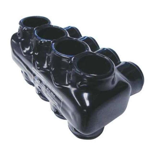 Polaris MultitapConnector,Alum,Blk,Hex,4Port IPLD500-4B