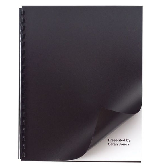 Gbc Presentation Covers,Blk,11 x 8-1/2,PK50 2514493P