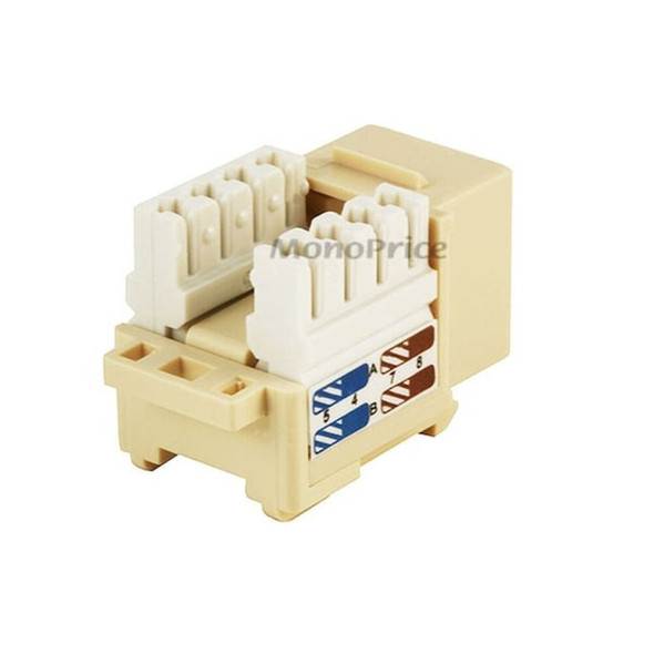 Monoprice Datacom Jack,Cat6,Punch Down,Beige 5381