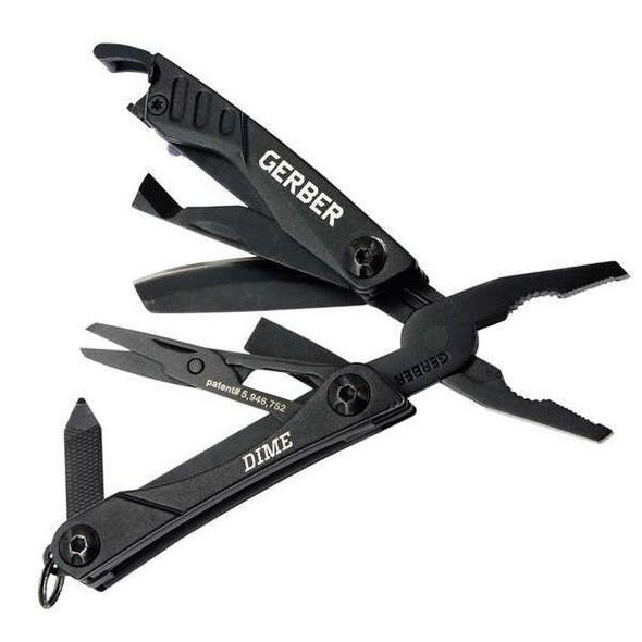 Gerber Multi-Tool,10 Tools,2-3/4 In,Black 31-001134