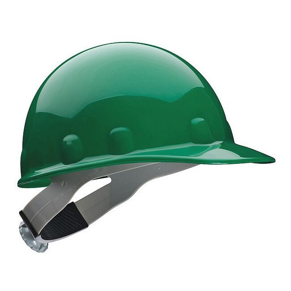 Hard Hat, Super Eight E2, Thermoplastic, 8 Point Ratchet, Type 1, Class E, Green