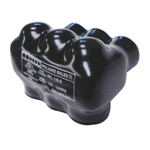 Polaris MultitapConnector,Alum,Blk,Hex,3Port IPL1/0-3B