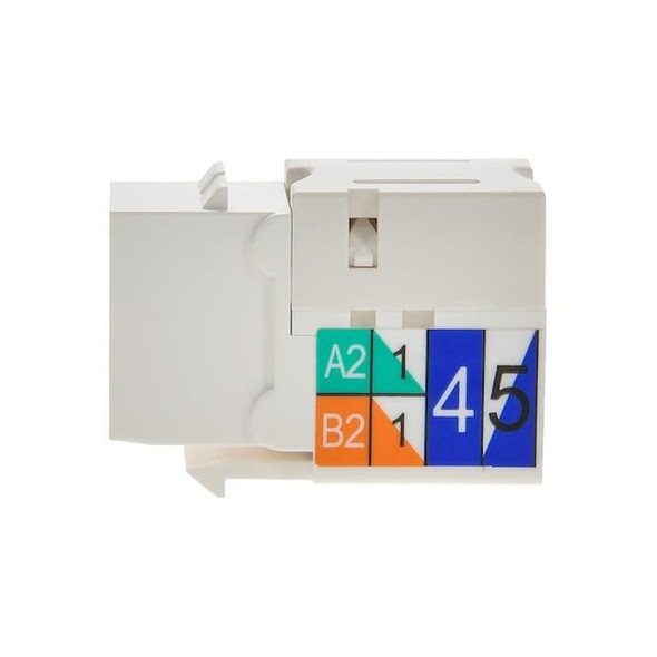 Monoprice Keystone Jack,0.75 in,White 5384 Monoprice Keystone Jack,0.75 in,White 5384