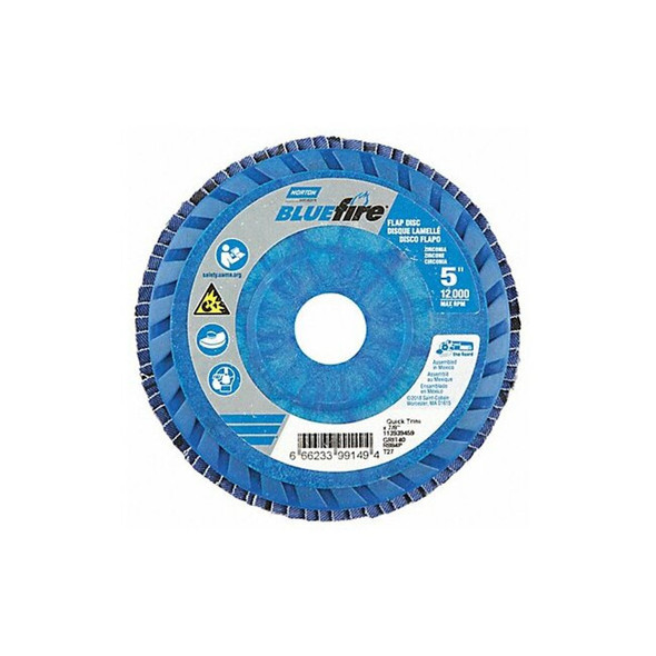 Norton Abrasives Flap Disc,5 In x 40 Grit,7/8 66623399149