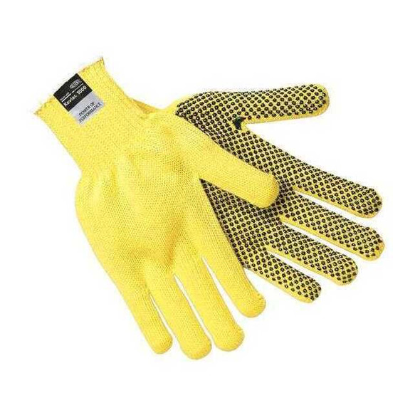 Cut Resistant Coated Gloves, Cut Level A3 ,Dotted ,PVC ,Dotted ,L 12 PK