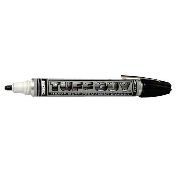 Dykem Industrial Marker, Medium Tip, Black Color Family, Ink 44203