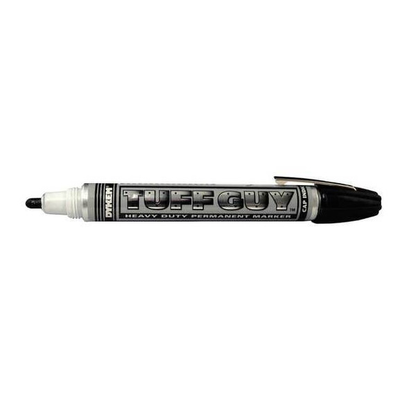 Dykem Industrial Marker, Medium Tip, Black Color Family, Ink 44203
