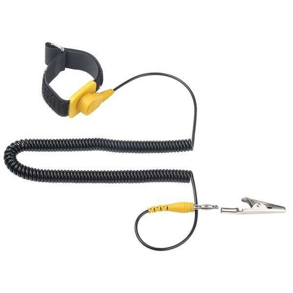 Eclipse ESD Wrist Strap,Adj,6 ft L,Yellow/Black 900-023