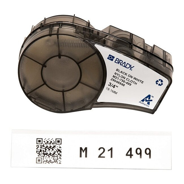 Aggressive Adhesive Multi-Purpose Nylon Labels for Brady M210 and M211, 0.75in