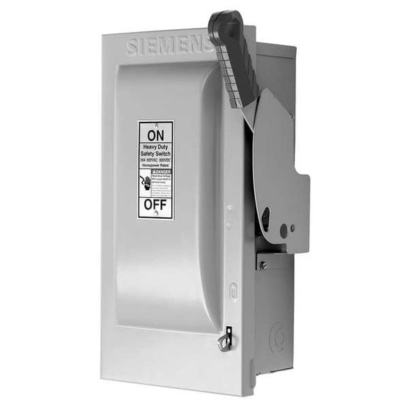 Siemens Nonfusible, Safety Switch, Heavy Duty, 600 V, 3PST, NEMA 1 HNF361