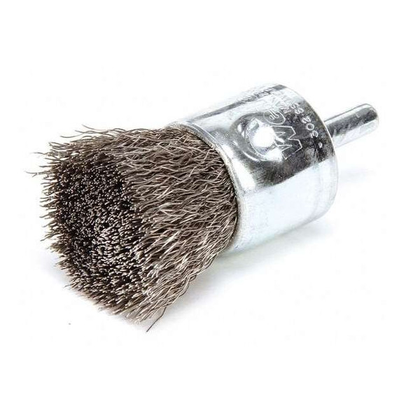 Weiler Crimped Wire End Wire Brush, Stainlesss Steel 90190