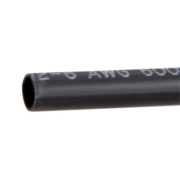 Heat Shrink Tube, Heavy Wall, 3:1 I.D. Shrink Ratio, 0.4 in I.D. Before Shrinking, Black, 25 ft