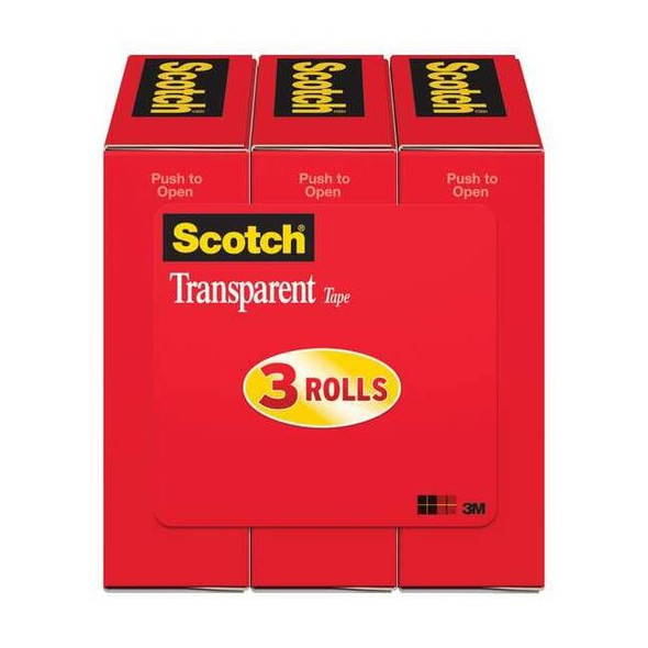 3m Office Tape,Polyolefin Backing,PK3 600K3