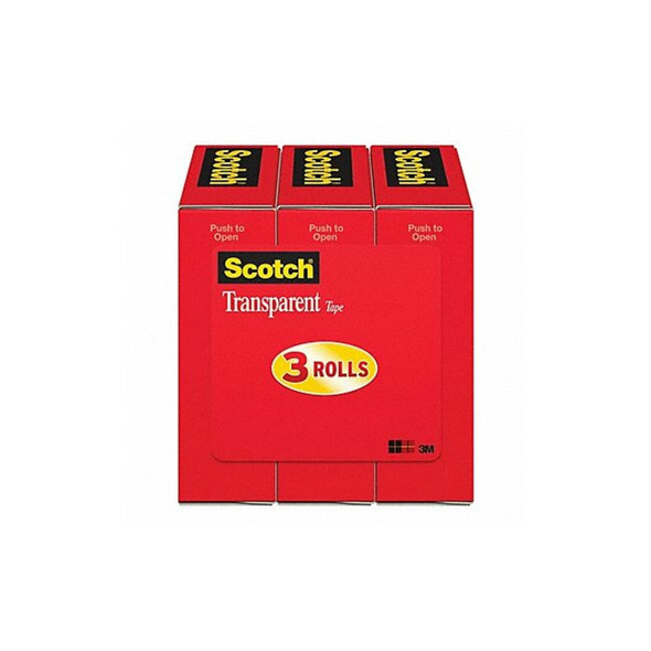 3m Office Tape,Polyolefin Backing,PK3 600K3