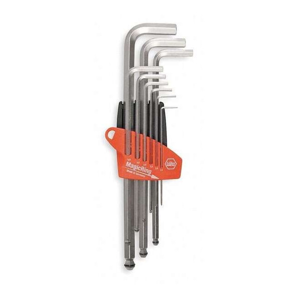 Wiha 9 Piece Metric L-Shape Hex Key Set, 66990 66990