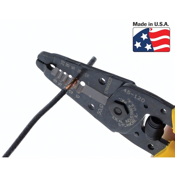 Ideal 6 in Wire Stripper Solid: 18 to 10 AWG, Stranded: 12 to 20 AWG 45-120