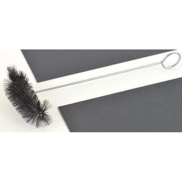 Tanis Lab Brush Flask, 12 in L Brush, Black, 12 in L Overall 06187