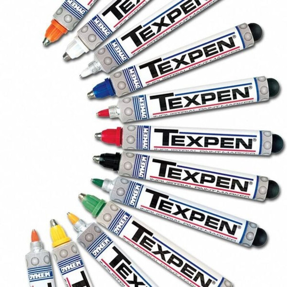 Dykem Industrial Marker, Fine Tip, Yellow Color Family, Paint 16060