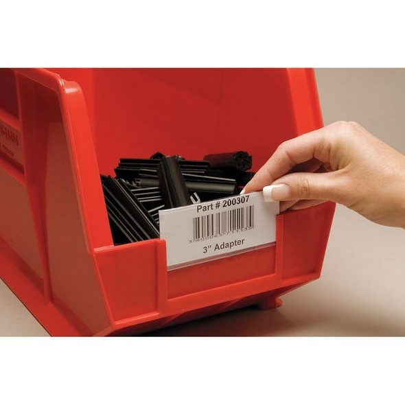Tri-Dex Label Holder,Snap-In,1x3 In,PK25 TR-1300