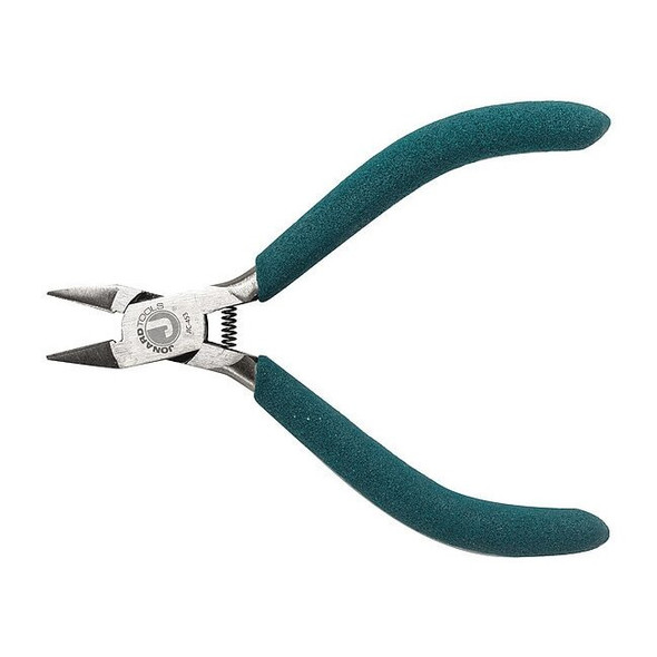 4 1/2 in Diagonal Cutting Plier Semiflush Cut Oval Nose Uninsulated