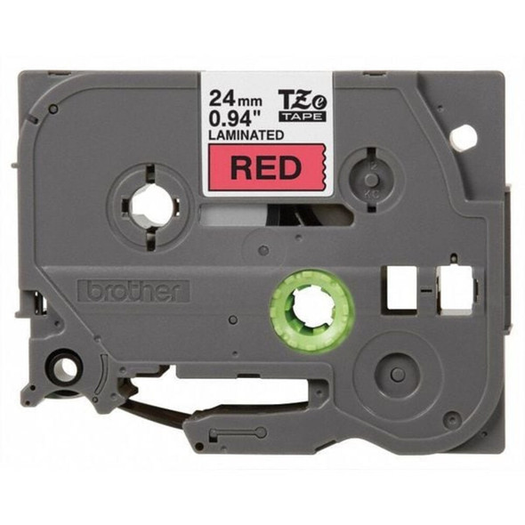 Brother Label-Ribbon Cartridge, Red, Gloss, 1 in W TZE451G
