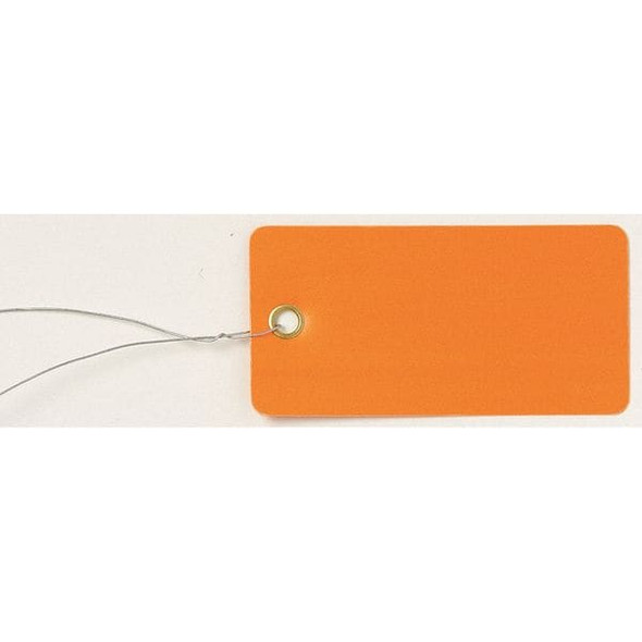 See All Industries Shipping Tag, Vinyl, 2-3/4" H x 1-3/8" W, Orange TUF-G01OW