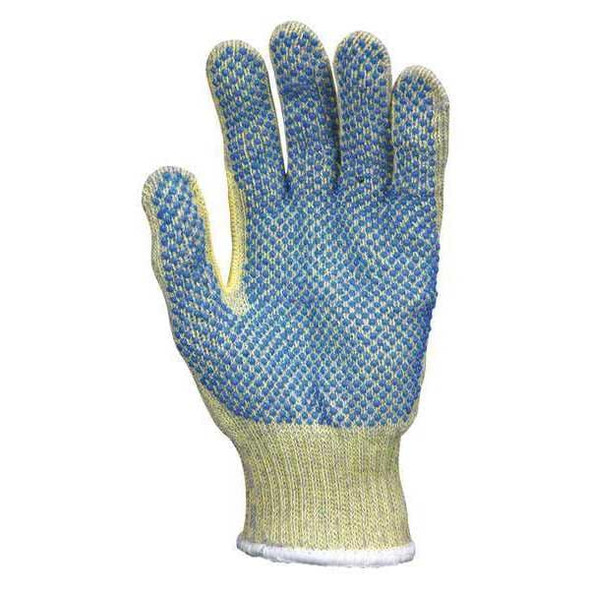 Mcr Safety Cut Resistant Coated Gloves, Cut Level A7 ,Dotted ,PVC ,Dotted ,L 1 PR 93857L