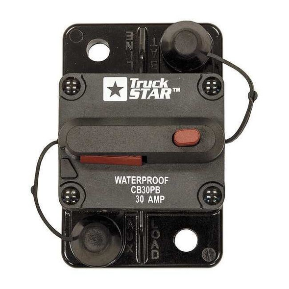 Buyers Products Automotive Circuit Breaker, CB Series, 30 A CB30PB