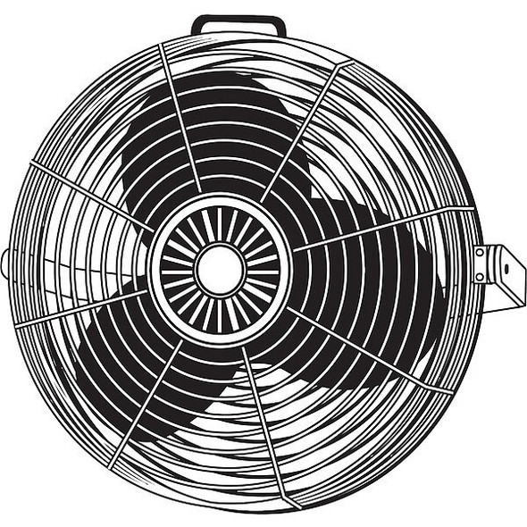 Air King Fan, 12 in Blade Dia, 120V 9312