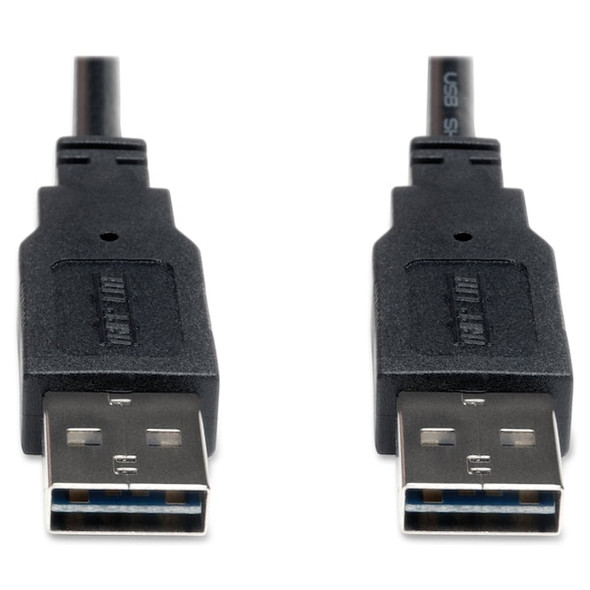 Tripp Lite Reversible USB Cable,Black,10ft L UR020-010