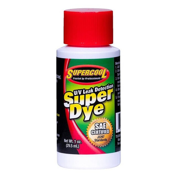 Supercool UV Leak Detection Dye,Green,Size 1 oz. 33003