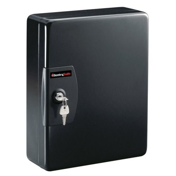 Sentry Safe Key Box,Wall Mount,Steel,Gloss,Black KB-25