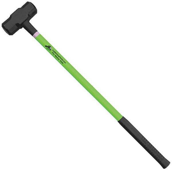 Sledge Hammer, 36" Lime Fiberglass Handle, 10 lb. Head