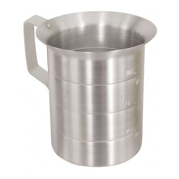 Crestware Measuring Cup,Aluminum,1/2 qt. Liquid MEA05
