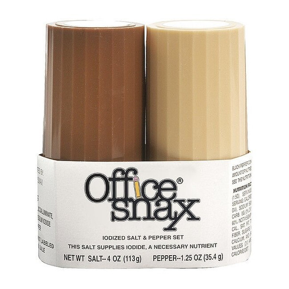 Office Snax Salt/Pepper Shakers,S 4oz/P 1.5oz,PK12 OFX00057