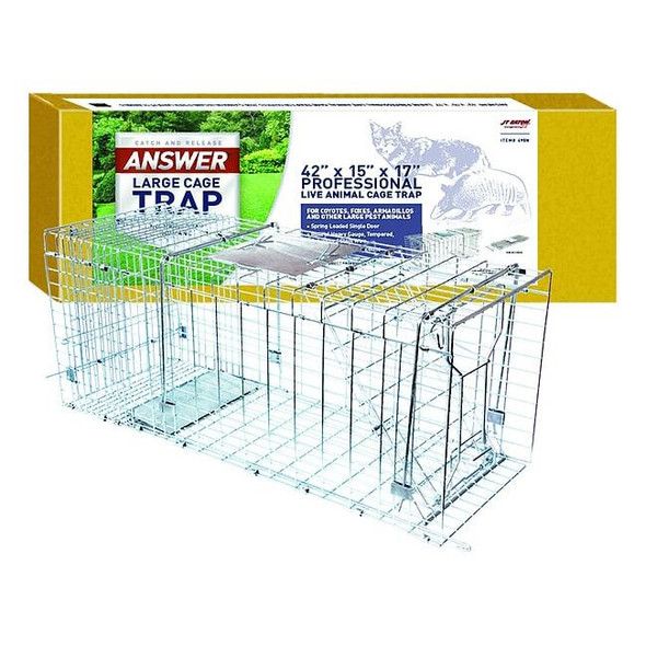 Jt Eaton Live Animal Trap,17 in H,15 in W,Silver 495N