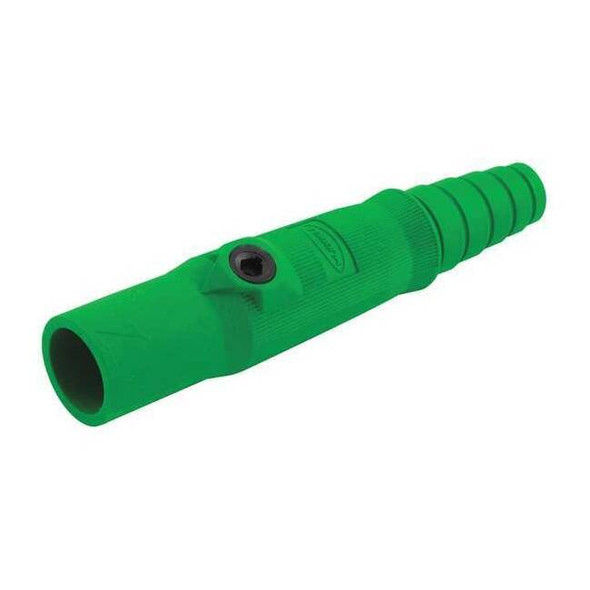 Hubbell Wiring Device-Kellems Single Pole Inline, 150 A, Male, Green HBL15MGN
