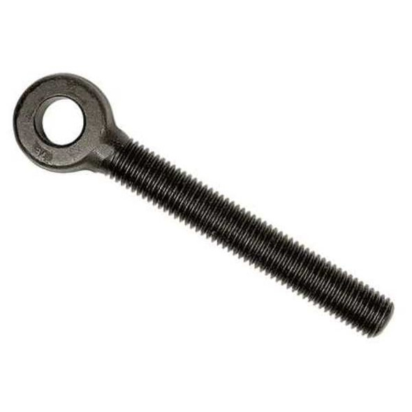 Rod End, Steel, Black Oxide, 1/4"-20 Thrd Sz, 6 in Thrd Lg, 6 in Overall Lg