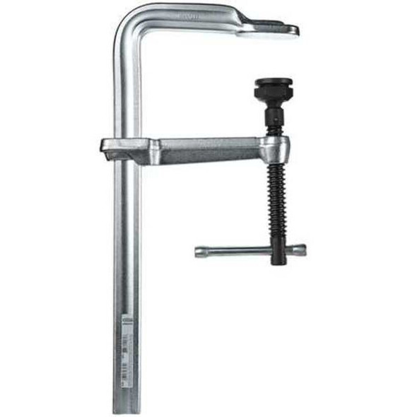 Bar Clamp, Max Jaw Opening 24 in, Throat Depth 5 1/2 in, Steel Handle